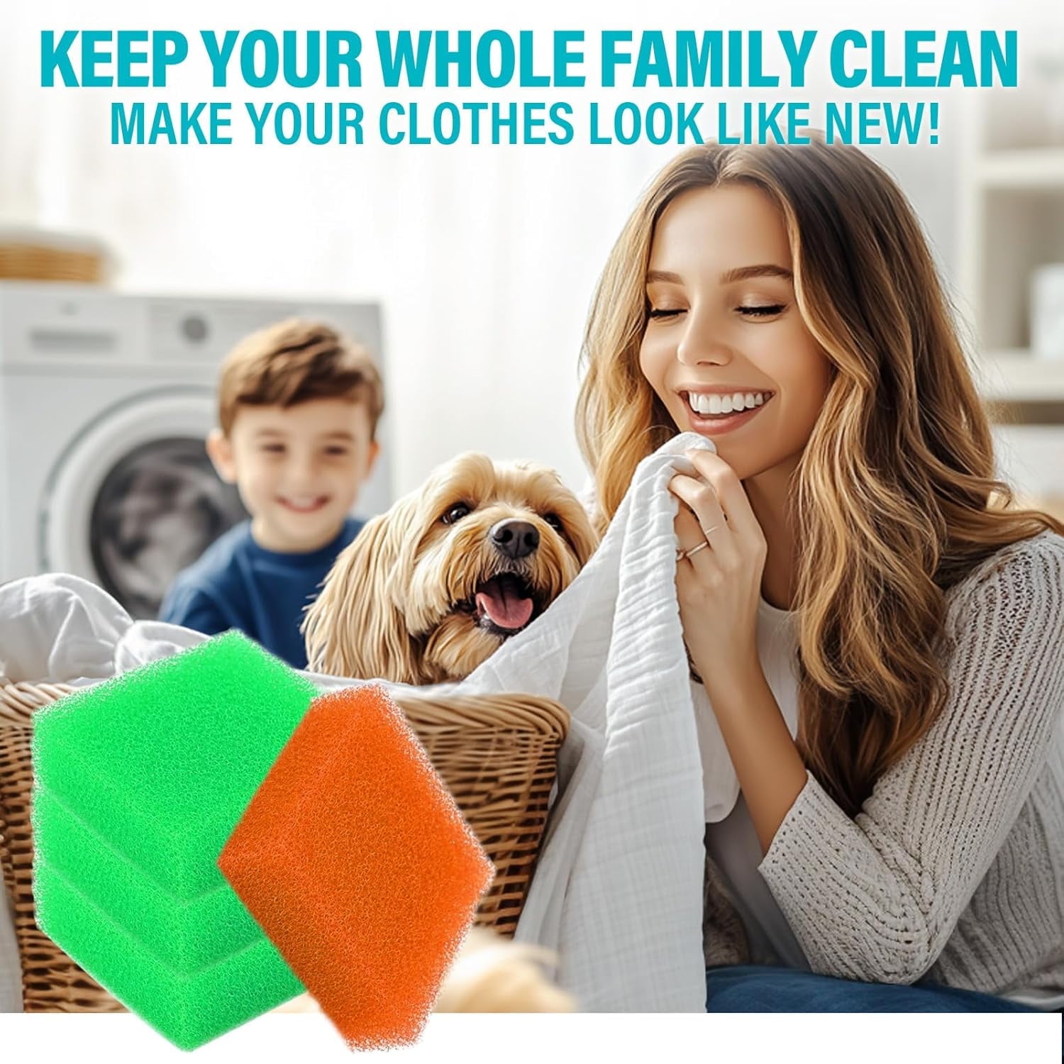Pet Hair Remover for Laundry, Reusable Washing Machine Pet Hair Catcher, 6PCS