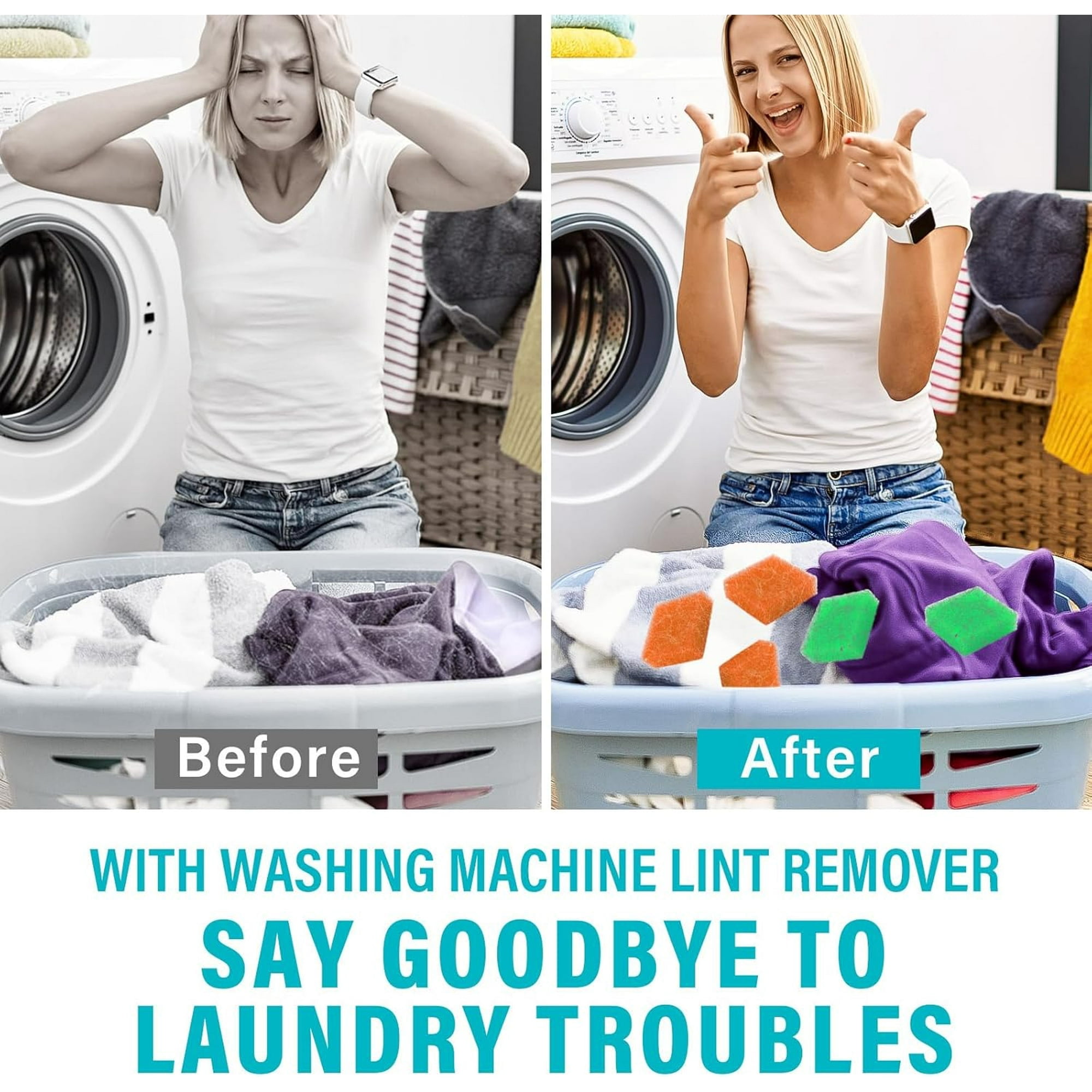 Pet Hair Remover for Laundry, Reusable Washing Machine Pet Hair Catcher, 6PCS