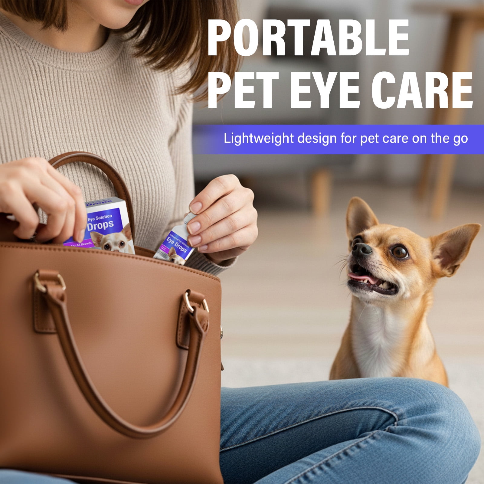 Dogs Eye Drops, Dogs Eye Infection Treatment, Relieve Red Eyes & Allergy Symptoms for All Animal, Dog Eye Wash for Cleaning Tear Streaks、Removing Eye Stains & Relieving Dryness
