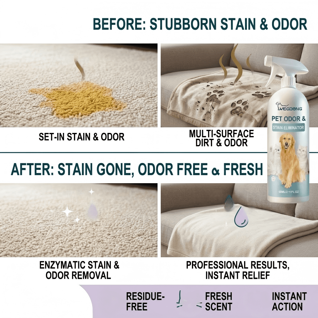 Pet Odor Eliminator for Home, Odor Neutralizer for Home, Cat Litter Box Deodorizer, Effective Dog Smell Remover for Closet, Toilet, Bedroom, Kitchen, 1 Pack