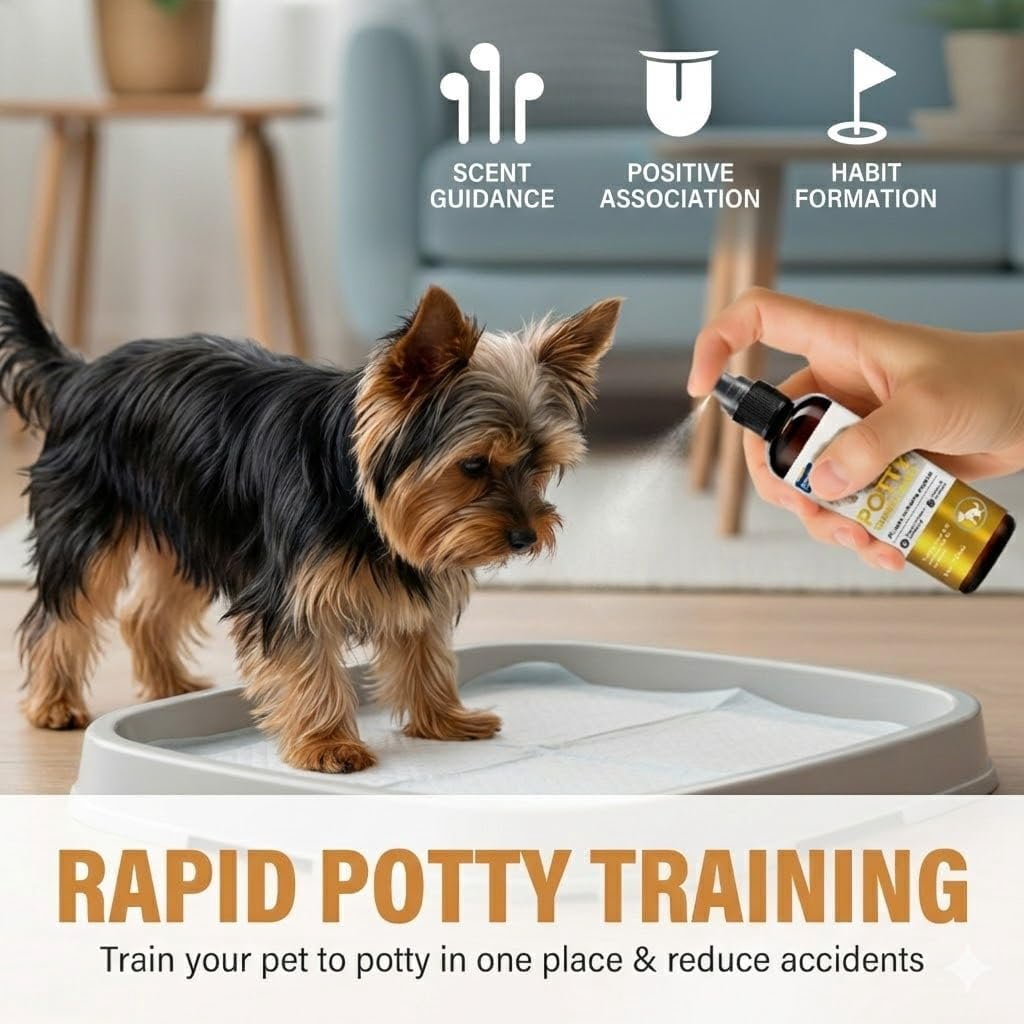 Potty Training Spray for Dogs, Dog Deterrent Spray for Indoor & Outdoor, 120ML