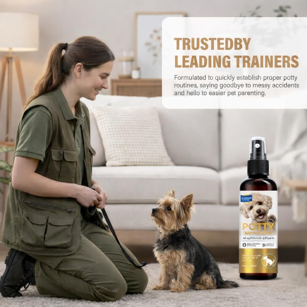 Potty Training Spray for Dogs, Dog Deterrent Spray for Indoor & Outdoor, 120ML