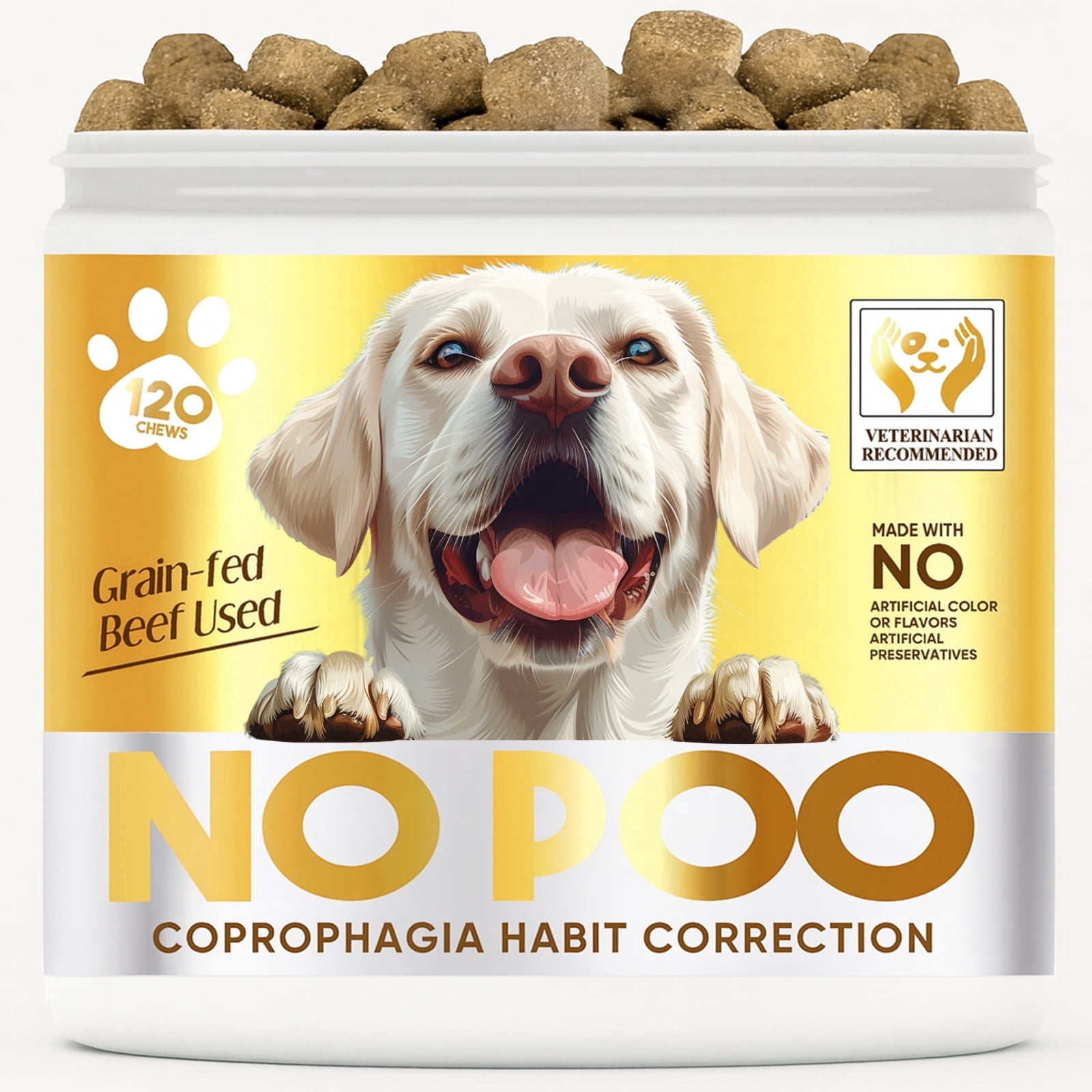 Stop Eating Poop for Dogs, No Poo Chews for Dogs, Stopping Dog from Eating Poop, - Premium Grain-Free Formula to Stop Dog Poop Eating Habit - Digestive Health & Balanced Nutrition for All Breeds