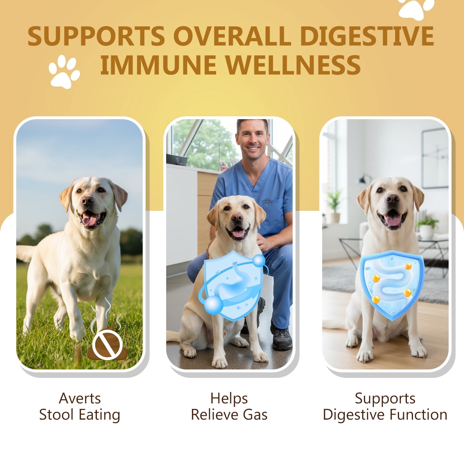 Stop Eating Poop for Dogs, No Poo Chews for Dogs, Stopping Dog from Eating Poop, - Premium Grain-Free Formula to Stop Dog Poop Eating Habit - Digestive Health & Balanced Nutrition for All Breeds